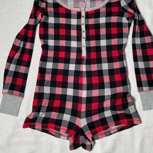 Victoria's Secret Other - Victoria's Secret cute Plaid Romper Dream PJs womens size S